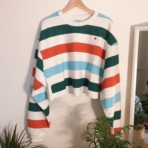 champion rainbow sweater